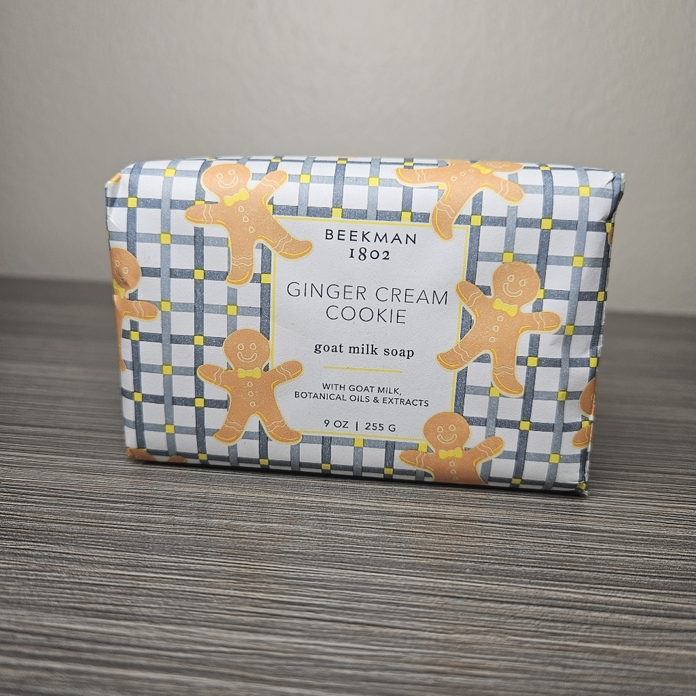 Beekman 1802 Ginger Cookie Cream 9oz Goat Milk Bar Soap NEW